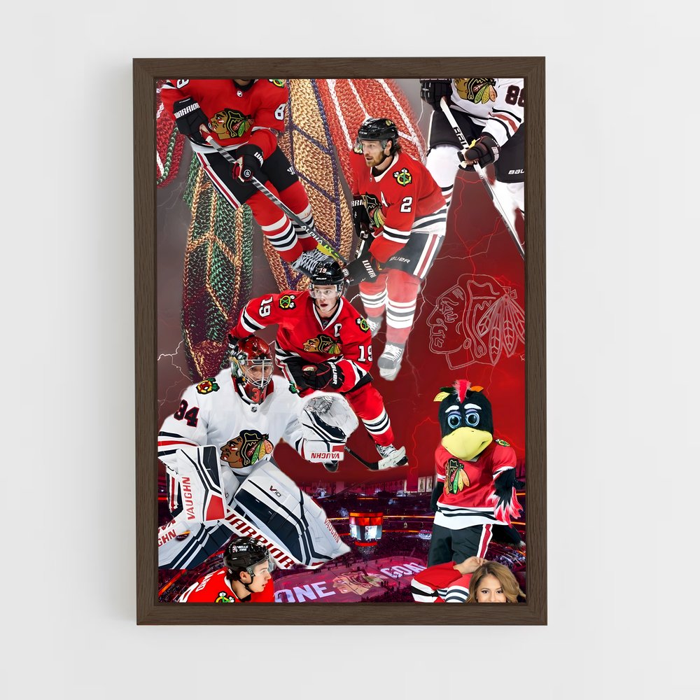 Poster Chicago blackhawks – affiche Hockey sur glace (vue 5)